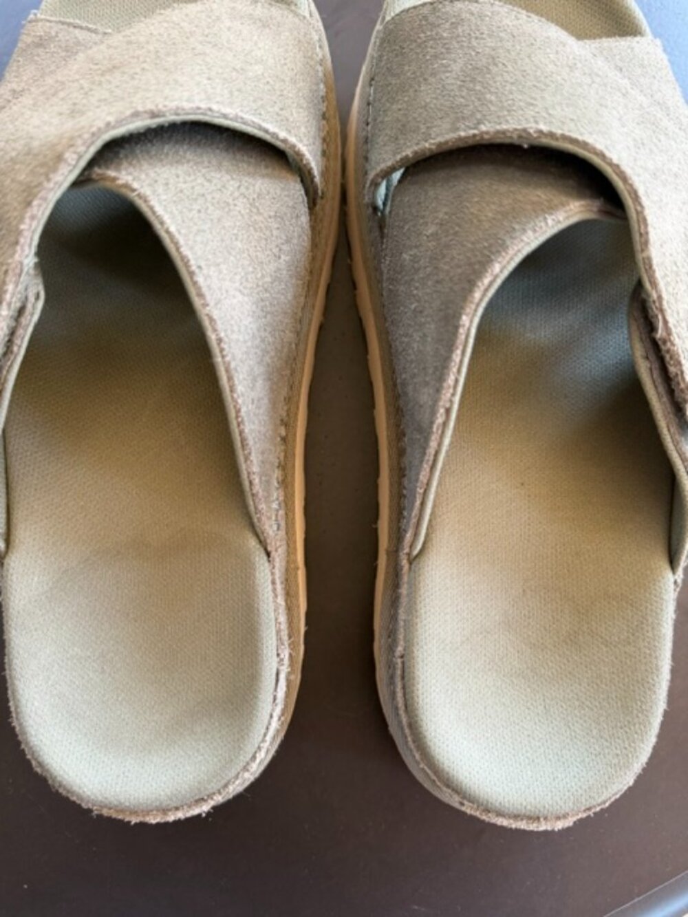 Ugg Slide Sandal Green Velcro Size 10 - Picture 5 of 5